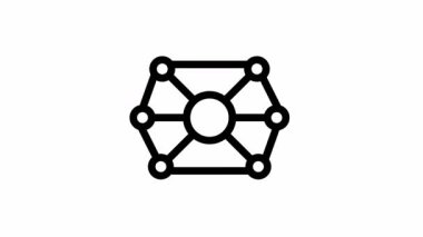 Nöronal ağ sembolü - Yapay Zeka simgesi.