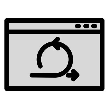 This icon visually represents the iterative nature of agile and scrum methodologies in project management. Perfect for web apps- websites- or presentations related to project workflows.