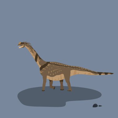 Camarasaurus Otçul Büyük, uzun boyunlu, yüksek bitki örtüsüyle besleniyor