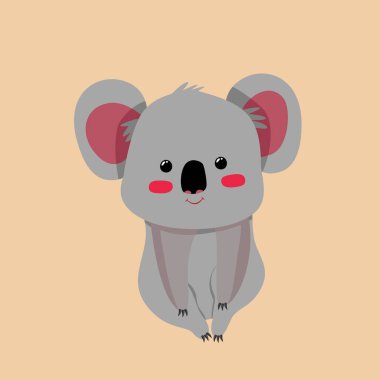 Küçük sevimli bir koala resmi. 
