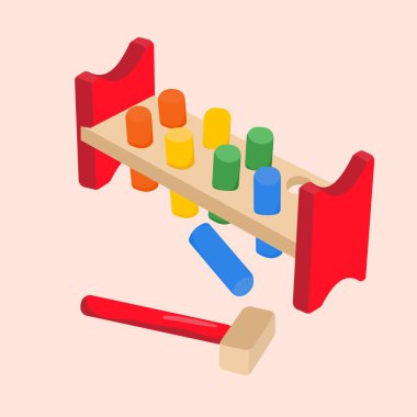 Tahta çekiç oyuncakları. Çekiç eğitimli Montessori spiral kulesi top Maya top kulesi gökkuşağı oyuncaklarıyla