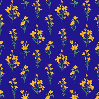 Parlak Yaz Çiçeği Enerjisi ile Kusursuz Sarı Çiçek Deseni