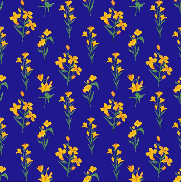 Parlak Yaz Çiçeği Enerjisi ile Kusursuz Sarı Çiçek Deseni