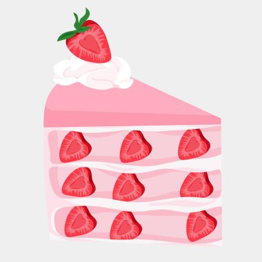 Taze kremalı ve Sulu Çilekli leziz Çilekli Kek