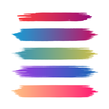 Gökkuşağı renklerinin vektör illüstrasyonu.