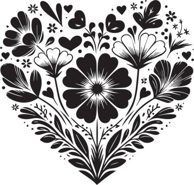 Siluet vektör çizicisi çiçek ve taç yaprakları şeklinde. Adobe Illustrator sürüm 8 olarak kaydedildi..