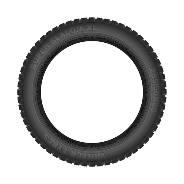 Winer Black Car Tire Tyre White Background Vector Illustration — Stock Vector