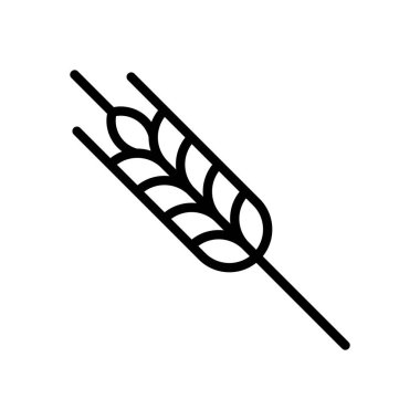 Gıda taneleri doğrusal simge. Yulaf, buğday, pirinç çizgisinin vektör çizimi