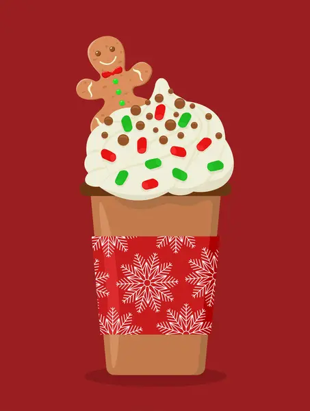 Renkli noel kahve vektörü çizimi.