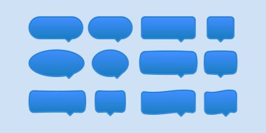 Mavi balon konuşma seti.