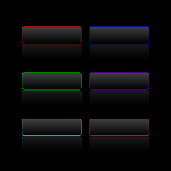 Кнопка CTA с набором отражений.