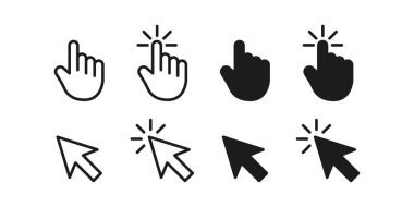 Fare işaretçisi siyah kümesi.