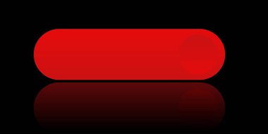 Kırmızı CTA düğme şablonu.