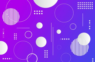 daireler ile mor arka plan.