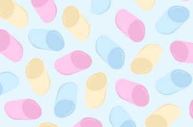 Şekerlemeler renkli vektör arkaplanı.