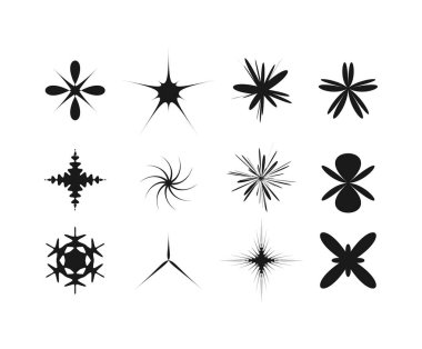 Siyah vektör soyut biçimi.