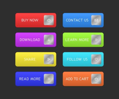 Renkli CTA düğmesi ayarlandı.