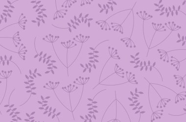 Bitkilerle pembe arkaplan.