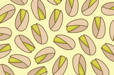 Pistachio vektör çizimleri arkaplanı.