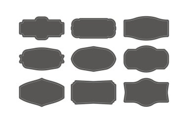 siyah ve beyaz çerçeve kümesi.