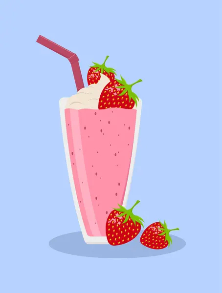 Çilekli milkshake..