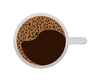 Kahve kupa vektör çizim.