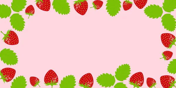 Yaprak arkaplanlı çilek.