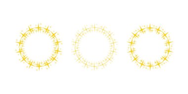 Çember içinde altın yıldız.