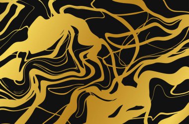 altın ve siyah soyut arkaplan.