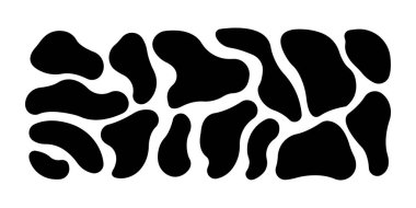 Akışkan soyut şekil seti.