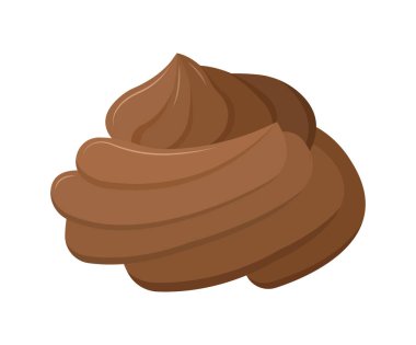 Çikolata kremalı vektör çizimi.