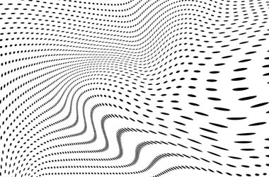 Arka plan siyah ve beyaz noktalı.