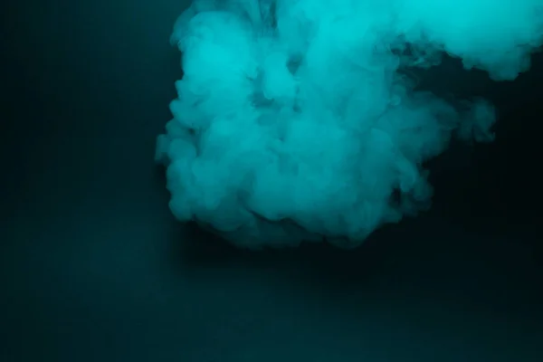 Fumo Colorido Close Fundo Preto — Fotografia de Stock