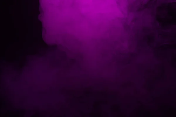 Красочный Дым Крупным Планом Черном Фоне — стоковое фото