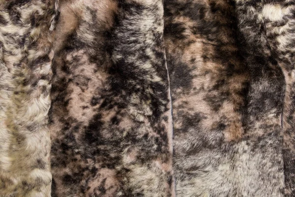 Fur texture close up. Fur on winter womens clothing.
