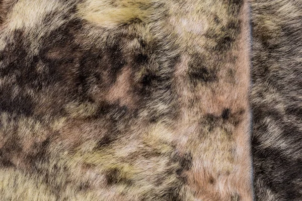 毛皮の質感を閉じます 冬の女性の服の毛皮 — ストック写真