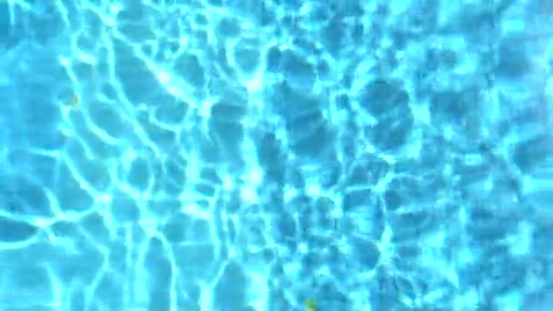 Textura Água Azul Turquesa Piscina — Vídeo de Stock