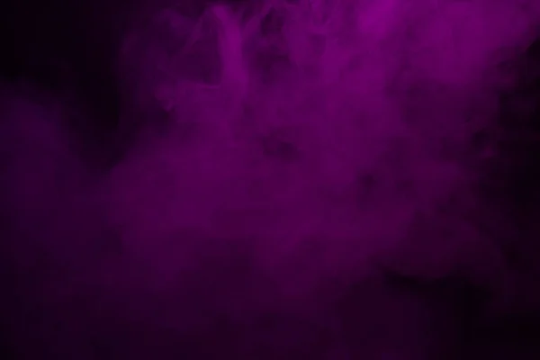 Barevný Kouř Zblízka Černém Pozadí — Stock fotografie