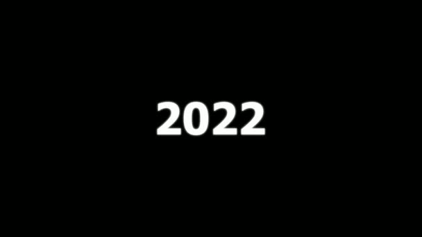 Animation Des Numéros 2022 2023 2004 Calendrier Nouvel Avec Chiffres — Video
