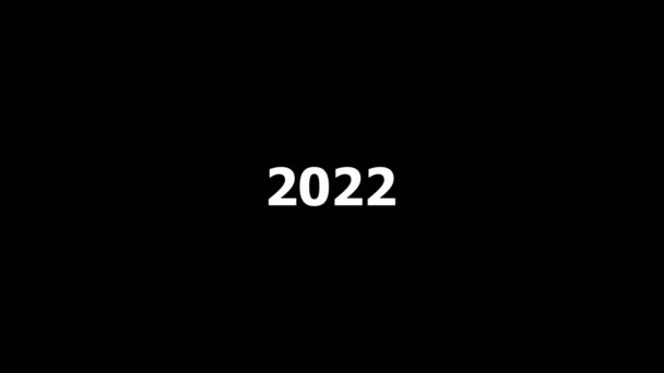 Κινούμενα Σχέδια Των Αριθμών 2022 2023 2004 Ημερολόγιο Πρωτοχρονιάς Λευκούς — Αρχείο Βίντεο