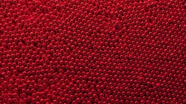 Palline Metallo Rosso Texture Close — Video Stock