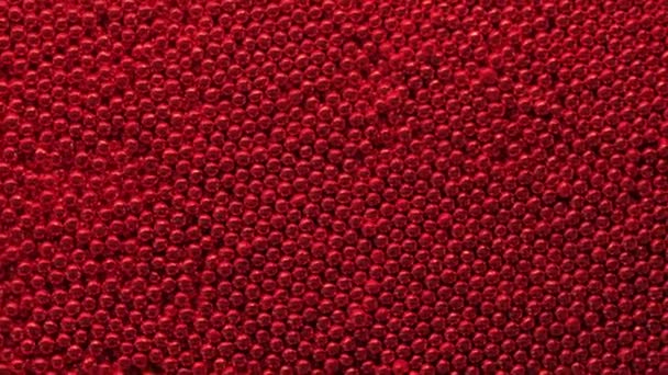 Kırmızı Metal Toplar Desen Yakın Çekim — Stok video