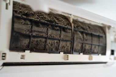 Toz ve küf kliması filtresiyle kaplıdır. Klima bakımı..