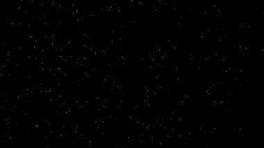 Siyah arkaplanda kar animasyonu. Kar yağışı örtüsü. Dikey video