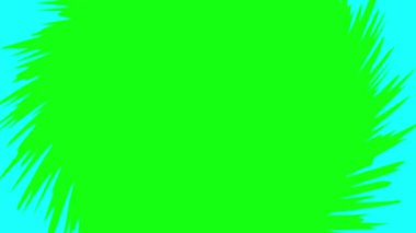 Çizgi Roman Çerçeve Dekorasyonu Yeşil Ekran Arkaplanı