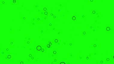 Yüzen Baloncuklar Canlandırma Yeşil Ekran Arkaplanı