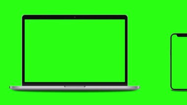 Akıllı telefon ve Laptop Kamera Çerçevesine Kaydırma Yeşil Ekran