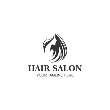 Yaratıcı çizimleri olan kuaför salonu için güzellik logosu tasarımı