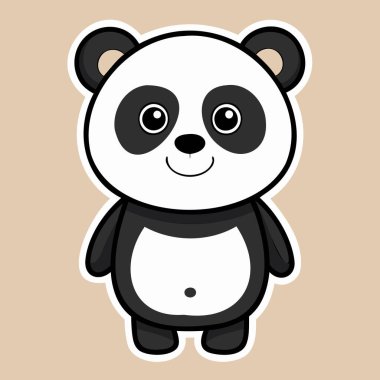 Şirin iyi huylu panda gülüşü..