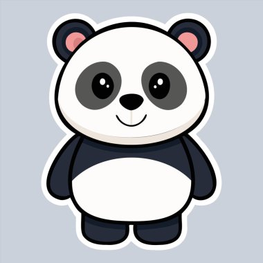 Şirin iyi huylu panda gülüşü..